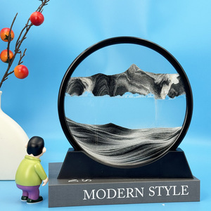 Cadre <span class=keywords><strong>photo</strong></span> de sable 3D Art liquide mouvement sablier Art de sable en mouvement <span class=keywords><strong>montagne</strong></span> coulant rapidement tableau de sable décor de table Art décor à la maison - Product Image 3