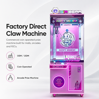 Machine à griffes pliable commerciale, jeu de grue d'arcade, distributeur de jouets, permet des économies de 40% sur les frais de livraison pour les centres commerciaux et les salles de jeux