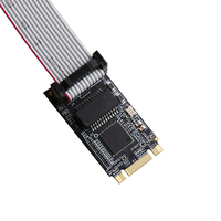 Adaptador de tarjeta de red Lan, dispositivo M.2 (b-key y m-key) a un solo puerto de 10/100/1000M, Gigabit, Ethernet, PCI Express