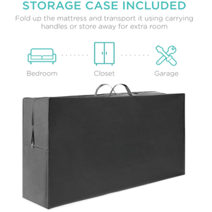 Materasso Pieghevole a 4 Sezioni, <span class=keywords><strong>Tappetino</strong></span> Traspirante in Schiuma per Dormire sul Pavimento con Borsa per il Trasporto, per Uso Interno e Viaggi - Product Image 3