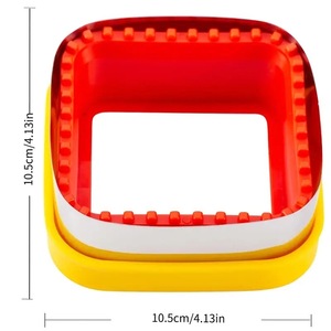 サンドイッチカッター子供の朝食のための正方形の形ステンレス鋼サンドイッチカッターとシーラークッキーカッター - Product Image 5