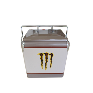 ตู้แช่เบียร์เย็นสไตล์วินเทจกล่องเก็บความเย็นทำจากโลหะแบบโบราณหีบใส่น้ำแข็งสีแบบ13L ตามสั่ง - Product Image 3