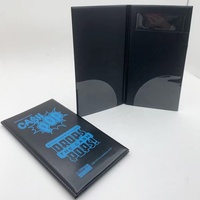 Porte-ordres personnalisé en cuir PVC noir avec marquage à chaud, porte-factures de restaurant, porte-chèques pour hôtel, café