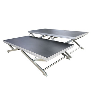 Plataforma de Escenario Plegable Portátil Ajustable de Alta Resistencia de 1*2 m, Tipo Tijera en X, de Aleación de Aluminio para Conciertos y Eventos - Product Image 6