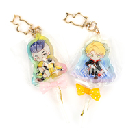 Vograce porte-clés acrylique clair personnalisé porte-clés fille mignon sucette bracelet porte-clés accessoires décor porte-clés holographique