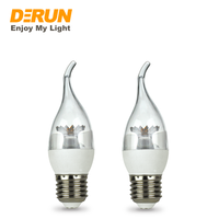 Lampe de lustre G45 G14 Ampoule LED décorative claire étoile de feu A60 A19 C37 B11 E12 E26 85-265V , LED-CLEAR