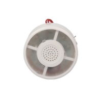 12V Wired Strobe Siren, 110dB Sound Light Alarm for Home Security