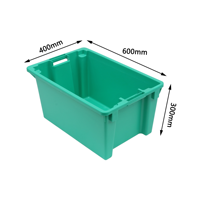 QS plastique poisson fruits de mer caisse chaîne du froid logistique empilage poisson stockage dislocation chiffre d'affaires boîte pour légumes et fruits
