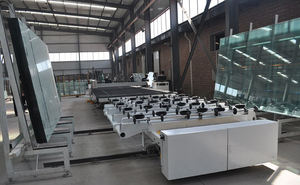 Machine de découpe de verre automatique Eworld 3200*2200*900mm contrôlée par PLC, capacité de 150m/minute, certifiée CE, à moteur - Product Image 5