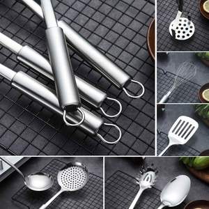 High Quality Stainless Steel Classic Kitchen Utensil Set with Handles Durable <b>Cooking</b> Utensils <b>Kit</b> for Home - Product Image 4