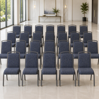 Chaise de banquet au design moderne de luxe pour la maison, le bureau, l'église, l'hôtel, le théâtre, l'auditorium, la cathédrale, en fer et en tissu