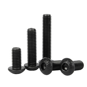 18-8ステンレススチール1/4-20メトリックUnc X 3/8パンヘッドネジ丸ボタンソケット六角キャップボルトクラス10.9 & 12.9 - Product Image 3