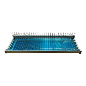 Estante de Almacenamiento de Platos en Forma de L, Moderno, de Acero Inoxidable, para Interiores de Gabinetes, Organizador de Platos y Tazones, Sistema de Almacenamiento para Gabinetes de Cocina, 765x275x110mm - Product Image 3