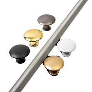 Yb Ya Bang Round Cabinet <b>Knob</b> Zinc Alloy <b>Black</b> Gold Minimalist Drawer Handle Furniture Hardware - Product Image 4