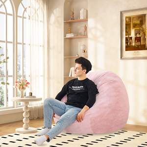 Db Giant Convertible Japanese Style Bean Bag <b>Chair</b> Bed One Seat Microfiber Fabric Extra Soft Removable <b>Cover</b> - Product Image 3
