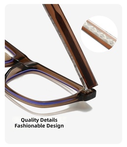 Monturas de Gafas <span class=keywords><strong>Retro</strong></span> TR90 con Protección Anti Luz <span class=keywords><strong>Azul</strong></span> para Todo Tipo de Rostro, Gafas para Computadora, Gafas Ópticas - Product Image 4