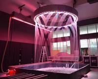 Nouveauté : Fontaines LED d'intérieur Yanyi Waterscape, mur d'eau à bulles en métal écologique à changement de couleur, design moderne pour hôtel