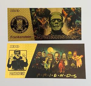 ธนบัตรฟอยล์สีทองมีแผ่นฟอยล์สีทองลายภาพยนตร์แนวสยองขวัญสไตล์อเมริกันออกแบบได้ตามต้องการ - Product Image 2