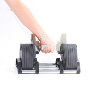 Haltères réglables YunFa YF-D035 - fonte, caoutchouc, métal, 20-32 kg, durables, portables, pour usage domestique, entraînement de force du corps entier