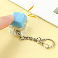 Customization Anime UV Printed EVA Plastic Keycap Fidget Keychain with Custom Color and Logo Switch for Mechanical Keyboard