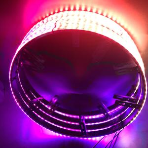 Kit d'anneaux lumineux à LED à double rangée de 17 pouces pour roues de voiture et de camion étanche avec contrôle par application - Product Image 2