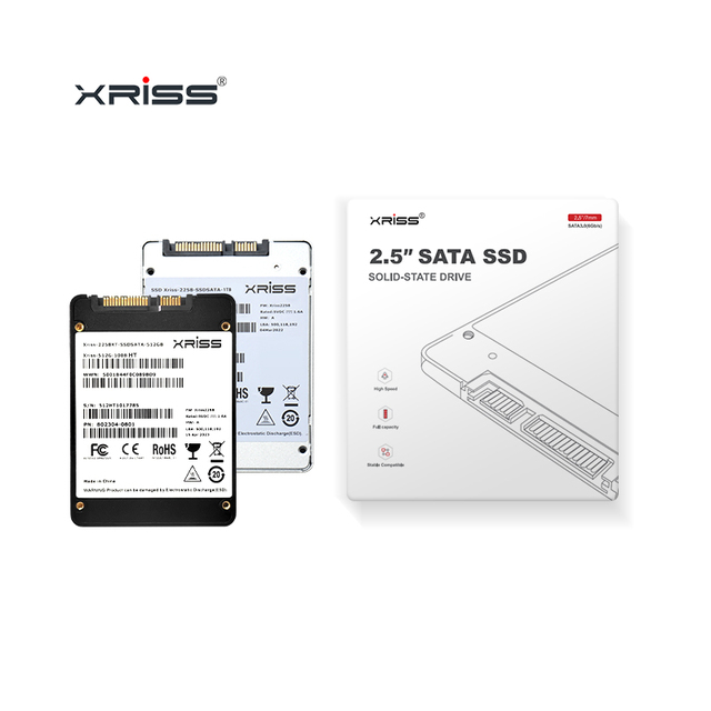 XRISS SSD 2.5 SATA 128GB 256GB 512GB 1TB 2TB Internal Hard Drive SSD for Laptop
