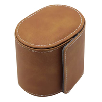 Boîte d'emballage en cuir PU en gros, boîte à rabat avec coussin, étui économique, boîte de rangement