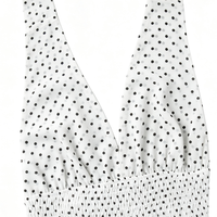 Robe Courte Décontractée Plissée Sans Manches Respirante Coupe Slim à Pois Personnalisée OEM pour Femmes – Collection Été 2026