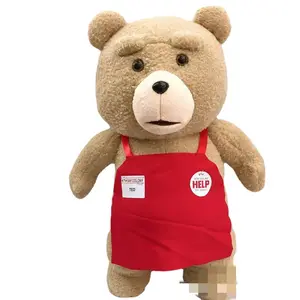 A086 46cm टेड आलीशान मूवी टेडी भालू एप्रन शैलियों में 2 आलीशान गुड़िया खिलौने शीतल भरवां पशु आलीशान खिलौने पशु गुड़िया बच्चों के लिए