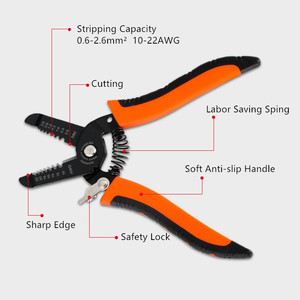 Dây YTH-0622 cắt vũ nữ Thoát y thợ điện của kìm điện dây tước công cụ 10-22 AWG bị mắc kẹt dây điện - Product Image 2