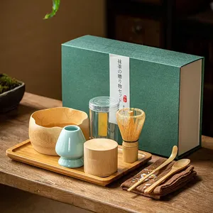 Campione gratuito stile giapponese pennello Matcha che batte strumento Matcha canzone del tè dinastia set confezione regalo