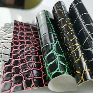 Feuilles de papier pour l'artisanat des nœuds de cheveux, tissées en Faux cuir, motif Animal, imprimé Crocodile, pour la saint-valentin, gaufré, roi Lion, S146 - Product Image 1