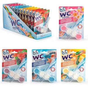 WC Total Toilet Freshener 3 Pastiglie per Pulire e Profumare il Bagno - Product Image 1