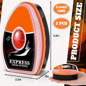 2 Pcs Neutral <strong>Clear</strong> <strong>Shoe</strong> <strong>Polish</strong> Self-Replenishing Reservoir Total 2.4oz Shine Sponge for <strong>Shoes</strong> and Boots - Product Image 2