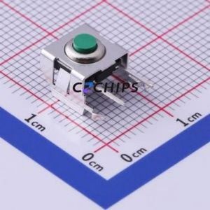TA4-58G1-V Tactile Switch Through hole Switch Single Pole Single Throw Round Button Right Angle Insert With Bracket - Product Image 1