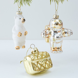 Adornos Navideños de Santa Claus Hechos a Mano, de Vidrio Irrompible, Creativos, Ecológicos y de Alta Calidad de la Marca LK - Product Image 2