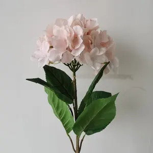 Hortensias de fleurs artificielles blanches à longues tiges de haute qualité à vendre