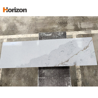 Prix d'usine, dalle de quartz Horizon Calacatta, comptoirs en quartz blancs, dalle de quartz