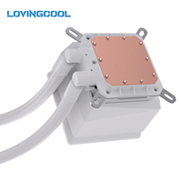 LOVINGCOOL OEM 2027 Nouvelle Arrivée Refroidisseur Liquide AIO Personnalisable avec Écran LCD 4 Pouces 240/360mm pour Processeur avec Ventilateur ARGB pour Boîtier PC