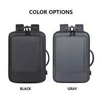 Tas Ransel Laptop Oxford Cangkang Keras Tahan Air dengan Port Pengisian Daya USB, Dapat Diperluas, Kapasitas Besar, Unisex, untuk Bisnis dan Perjalanan