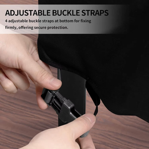 ที่คลุมเฟอร์นิเจอร์กลางแจ้งผ้าฝ้ายกันน้ำสำหรับลานบ้านและสวนโต๊ะย่างบาร์บีคิวพร้อมที่ป้องกันฝุ่นฝน - Product Image 3