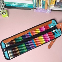 Lot de crayons de couleur 12/24/36/50/72 couleurs en rouleau de toile, à base d'huile, mines de 3,3 mm d'épaisseur, kit de dessin pour étudiants, vente en gros