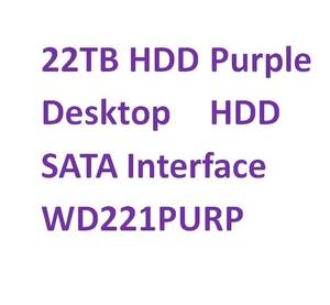 ฮาร์ดดิสก์ WD221PURP ของแท้ใหม่แกะกล่อง ขนาด 22TB 7200 RPM SATA สำหรับงานจัดการข้อมูล 3.5 นิ้ว สีม่วง รุ่น PRO สำหรับเดสก์ท็อป - Product Image 3