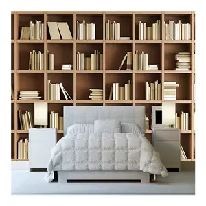 书架壁纸家具壁纸靠近你房间的床