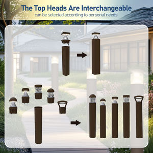 Para ETL 5000K 14W AC Powered Lámpara de jardín de aluminio Impermeable IP65 Moderno Hotel al aire libre Pasarela de césped Luces Led Regulable Usa - Product Image 5