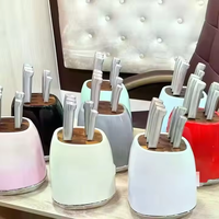 Ensemble de couteaux de cuisine en acier inoxydable de haute qualité d'usine, ensemble de couteaux de chef de cuisine, ensemble de couteaux à manche avec bloc