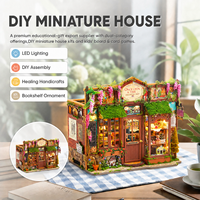 Maison miniature DIY, magasin de curiosités de conte de fées, version basique, en métal et carton, avec éclairage LED, boîte de présentation, puzzle 3D, décoration d'intérieur, cadeau