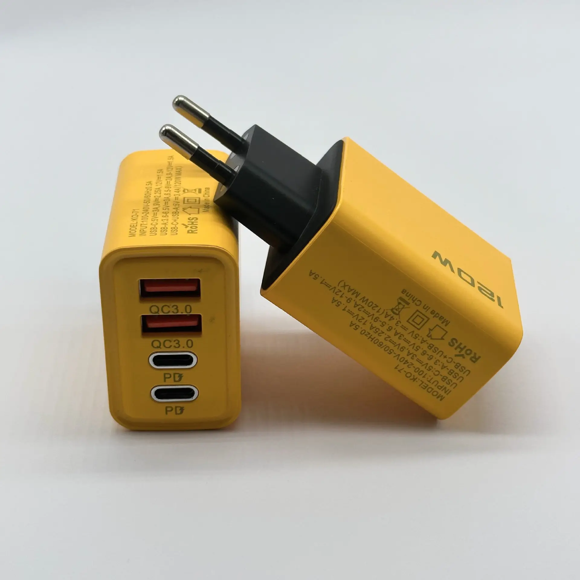 prise ue jaune