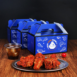 Cajas <span class=keywords><strong>de</strong></span> Embalaje para Comida para Llevar Personalizables al por Mayor para Hamburguesas, Papas Fritas, Palomitas <span class=keywords><strong>de</strong></span> Maíz, Nuggets <span class=keywords><strong>de</strong></span> Pollo, Pollo Frito, con Laminación Mate - Product Image 6
