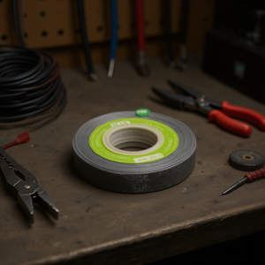 Cinta de Gasa Iln de 1.5 cm x 35 yardas, Gris, para Uso Eléctrico - Product Image 3